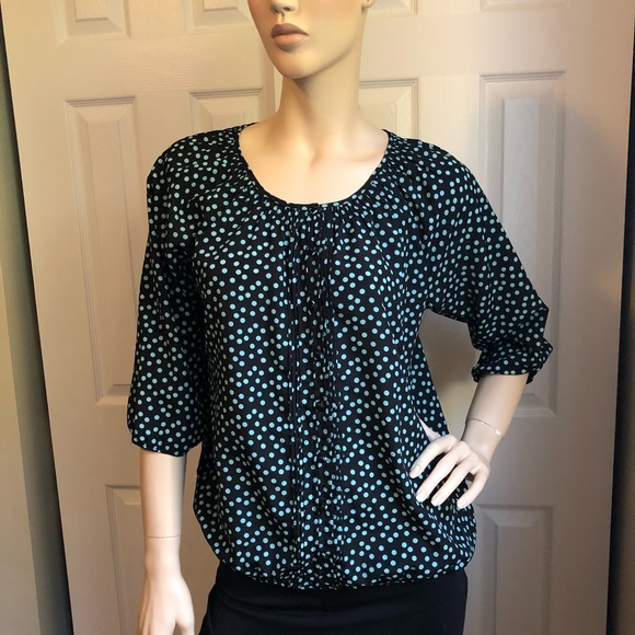 š¦(3/$10) George || Blouse, Medium, Black & Teal